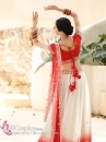 Trang Phục Lahanga Đỏ Ấn Độ Cho Cô Dâu  - Mẫu Váy 360 Độ