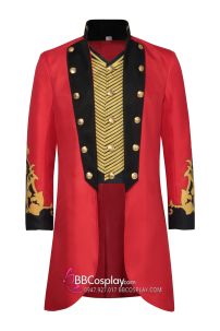 Vest Đỏ Bầu Sô - Vest Trình Diễn Nghệ Thuật - The Geatest Showman - Mẫu In Hoạ Tiết