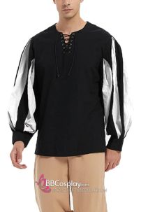 Áo Hiệp Sĩ Trung Cổ - Màu Trắng Đen