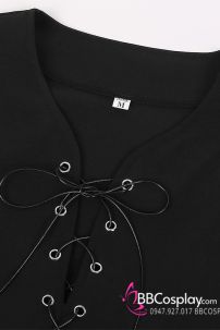 Áo Hiệp Sĩ Trung Cổ - Màu Trắng Đen