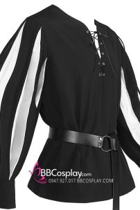 Áo Hiệp Sĩ Trung Cổ - Màu Trắng Đen