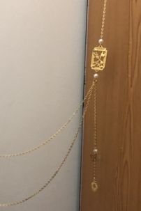 Phụ Kiện Việt Phục - Dây Chuyền Treo Áo Tà Xích - Trúc Vuông Vàng