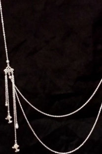 Phụ Kiện Việt Phục - Dây Chuyền Treo Áo Tà Xích - Sen Cá