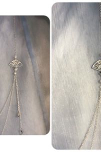 Phụ Kiện Việt Phục - Dây Chuyền Treo Áo Tà Xích - Tròn Trúc Vàng