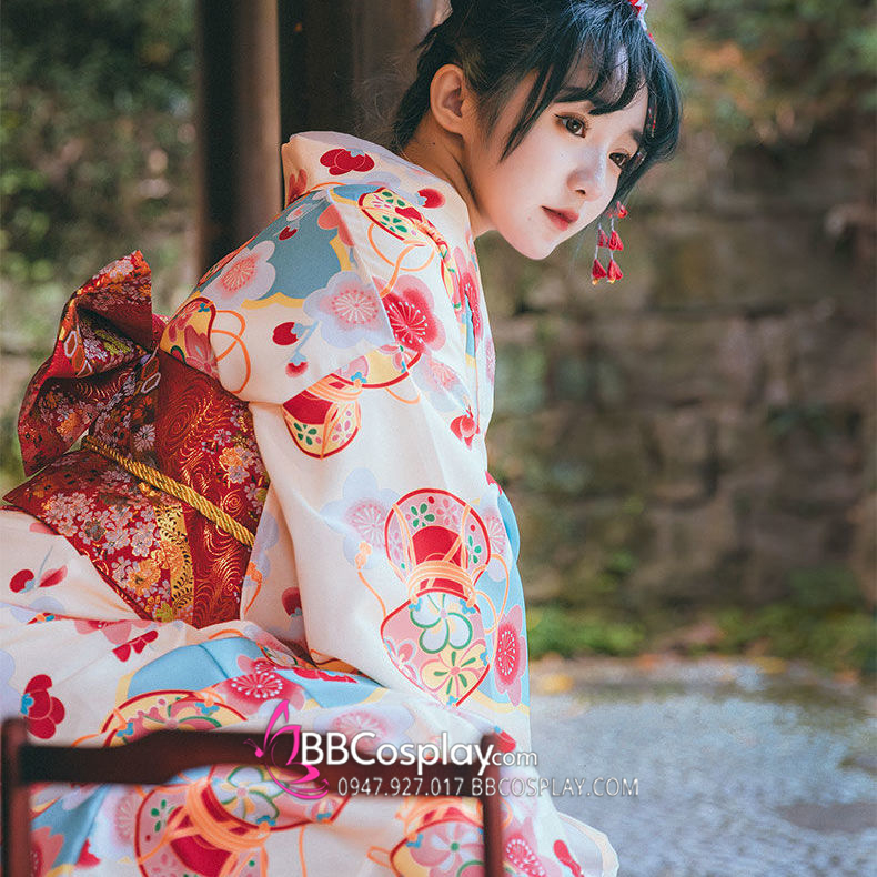 Thắt Lưng Cho Kimono Và Yukata Nhật Gấm Đỏ