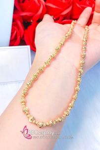 Dây Chuyền Bi Vàng - Dây Chuyền Nữ Bền Màu Thiết Kế Cao Cấp