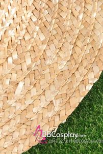 Mũ Rơm Màu Tự Nhiên Rộng Vành