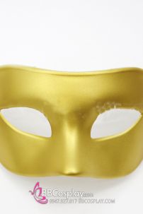Mặt Nạ Lễ Hội Nửa Mặt Đơn Giản Không Cầu Kỳ - Màu Vàng