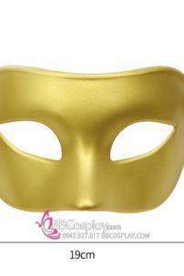 Mặt Nạ Lễ Hội Nửa Mặt Đơn Giản Không Cầu Kỳ - Màu Vàng