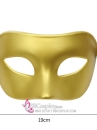 Mặt Nạ Lễ Hội Nửa Mặt Đơn Giản Không Cầu Kỳ - Màu Vàng