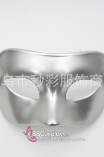 Mặt Nạ Lễ Hội Nửa Mặt Đơn Giản Không Cầu Kỳ - Màu Bạc