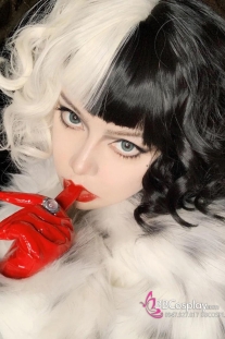 Tóc Giả Ngắn Mái Ngang Ngắn Ngang Vai Xoăn