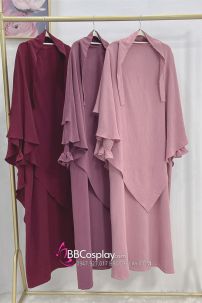 Đồ Hồi Giáo Màu Tím Môn