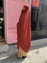Khăn Trùm Khimar Màu Đỏ Nâu