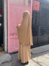 Khăn Trùm Khimar Màu Vàng Nâu