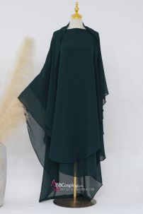Khăn Trùm Khimar Màu Xanh Rêu