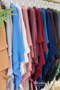 Đồ Phụ Nữ Hồi Giáo Tay Ôm -  Khăm Trùm Đầu Khimar Tam Giác 2 Lớp