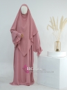 Trang Phục Phụ Nữ Hồi Giáo Tay Ôm -  Khăm Trùm Đầu Khimar Tam Giác 2 Lớp