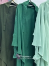 Trang Phục Phụ Nữ Hồi Giáo Tay Ôm -  Khăm Trùm Đầu Khimar Tam Giác 2 Lớp