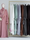 Trang Phục Phụ Nữ Hồi Giáo Tay Ôm -  Khăm Trùm Đầu Khimar Tam Giác 2 Lớp