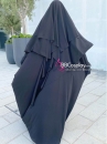 Trang Phục Phụ Nữ Hồi Giáo Tay Ôm -  Khăm Trùm Đầu Khimar Tam Giác 2 Lớp