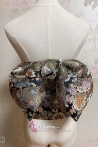 Obi Kimono - Thắt Lưng Kimono Nhật Nơ Gấm Đen