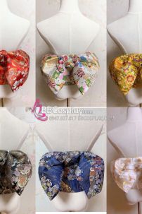 Obi Kimono - Thắt Lưng Kimono Nhật Nơ Gấm Vàng Đậm