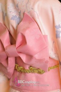 Đai Lưng Kimono Nhật Nơ Hồng Nhạt Hoa Anh Đào