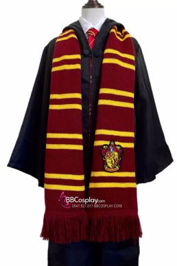 Khăn Choàng Cổ Thi Đấu Trường Hogwarts - Nhà Godric Gryffindor Dài 175Cm X 25Cm