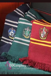 Khăn Choàng Cổ Thi Đấu Trường Hogwarts - Nhà Salazar Slytherin Dài 175Cm X 25Cm