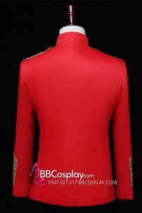 Vest Đỏ Châu Âu Phong Cách Hoàng Gia - Mẫu Xịn