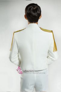 Đồ Hoàng Tử Bạch Mã  Trắng Phối Vàng Sang Chảnh