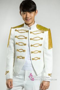 Đồ Hoàng Tử Bạch Mã  Trắng Phối Vàng Sang Chảnh