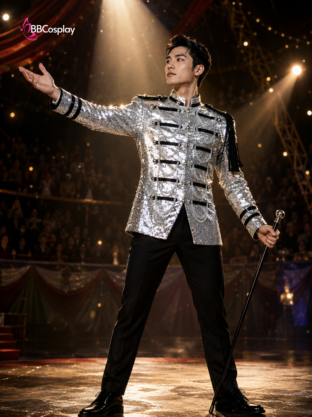 Vest Bạc Bầu Sô - Vest Trình Diễn Nghệ Thuật - The Geatest Showman