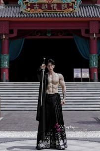 Chân Váy Mã Diện Đen Hoạ Tiết Nhũ Bạc Cho Gymer