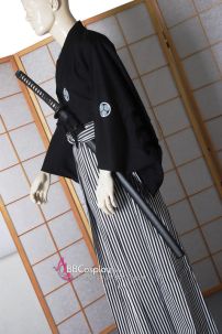 Chỉ Hakama Sọc Đen Trắng