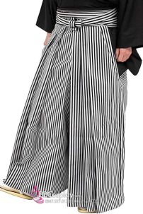 Chỉ Hakama Sọc Đen Trắng