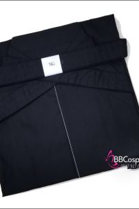 Chỉ Hakama Đen Trơn Chuẩn Nhật