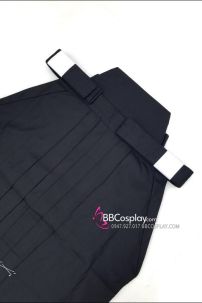 Chỉ Hakama Đen Trơn Chuẩn Nhật