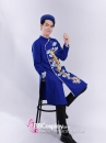 Áo Dài Nam Xanh Dương Rồng Vàng