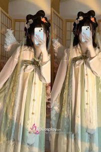 Hán Phục Chiết Ngực Lục Yên Kim Thanh