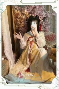 Hán Phục Chiết Ngực Hồng Yên Kim Phúc