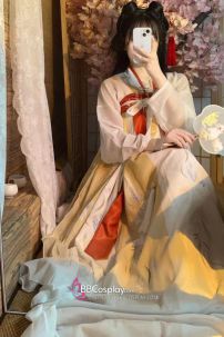 Hán Phục Chiết Ngực Hồng Yên Kim Phúc