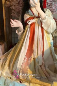 Hán Phục Chiết Ngực Hồng Yên Kim Phúc