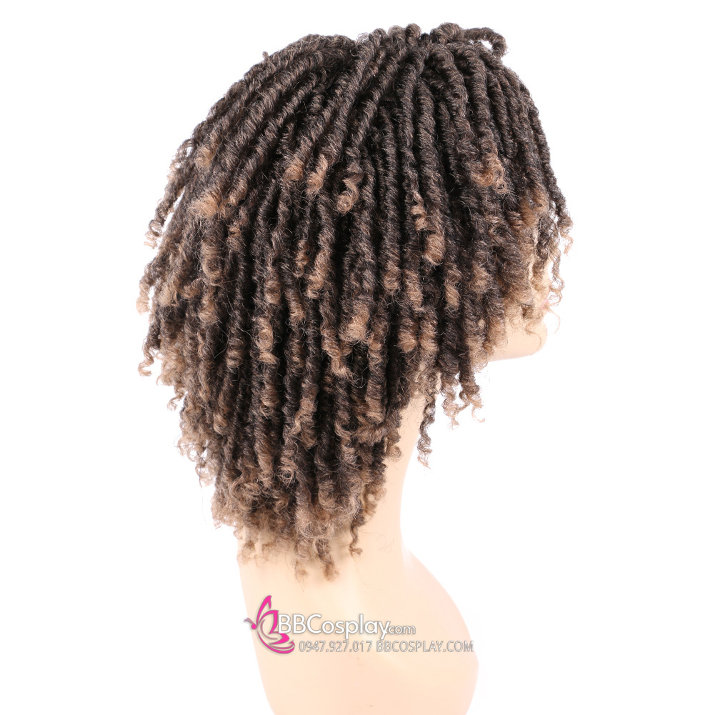 Tóc Giả Xoăn Kiểu Dreadlock - Màu Nâu