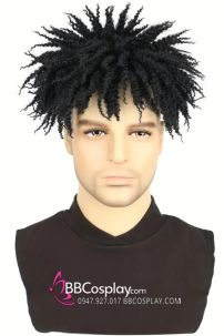 Tóc Giả Xoăn Kiểu Dreadlock Mẫu Nữa Đầu - Màu Đen