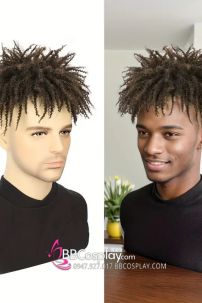 Tóc Giả Xoăn Kiểu Dreadlock Mẫu Nữa Đầu - Màu Nâu