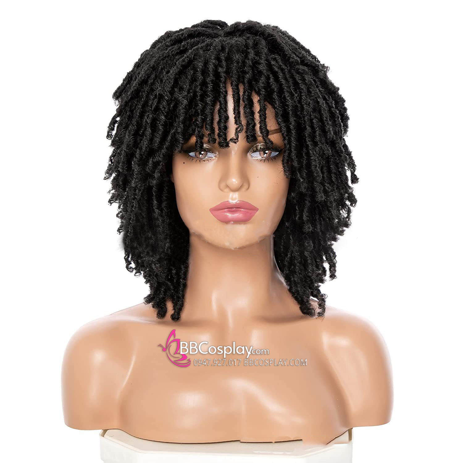 Tóc Giả Xoăn Kiểu Dreadlock - Màu Đen