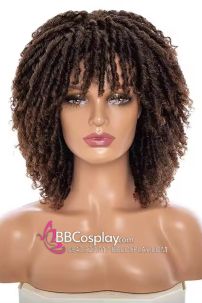 Tóc Giả Xoăn Kiểu Dreadlock - Màu Nâu Đen