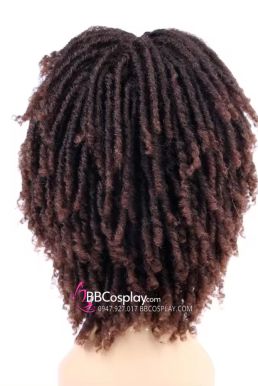 Tóc Giả Xoăn Kiểu Dreadlock - Màu Nâu Đen